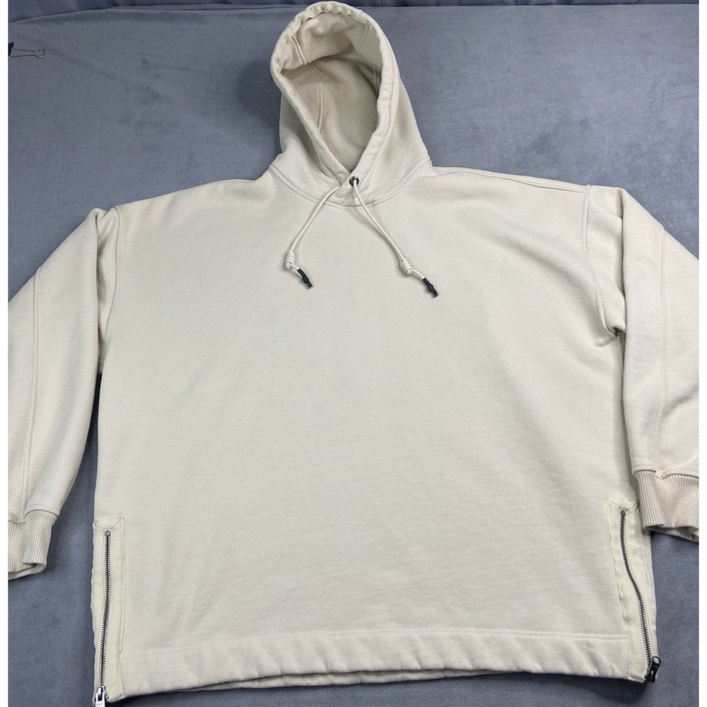 Abercrombie & Fitch Nicole Benefield Sweatshirt Men 2XL Tan Oversized Hoodie HFR
